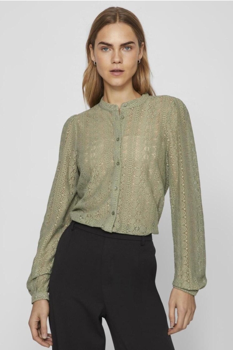 Vila vichikka lace l/s shirt- noos